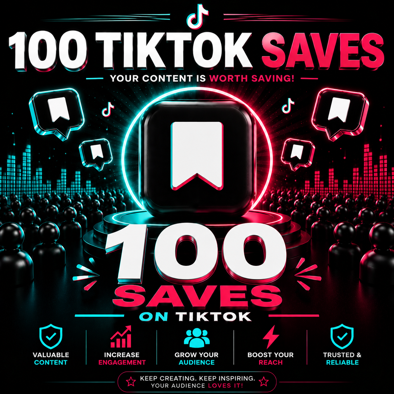 100 Tiktok Saves