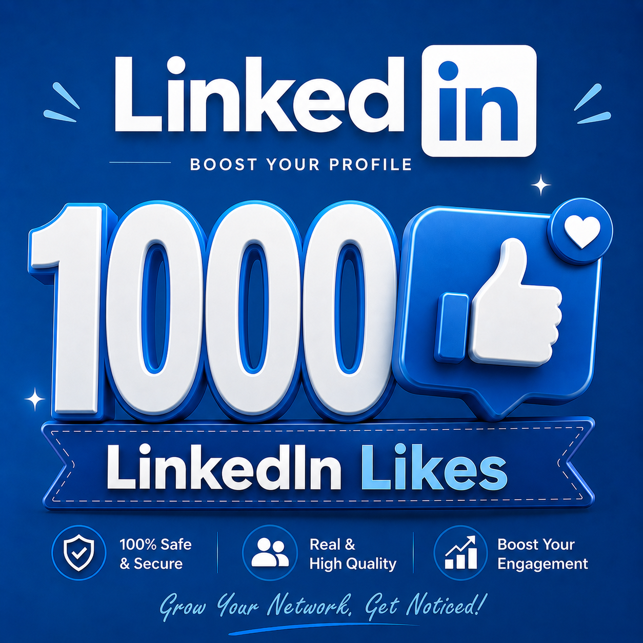 1000 LinkedIn Likes