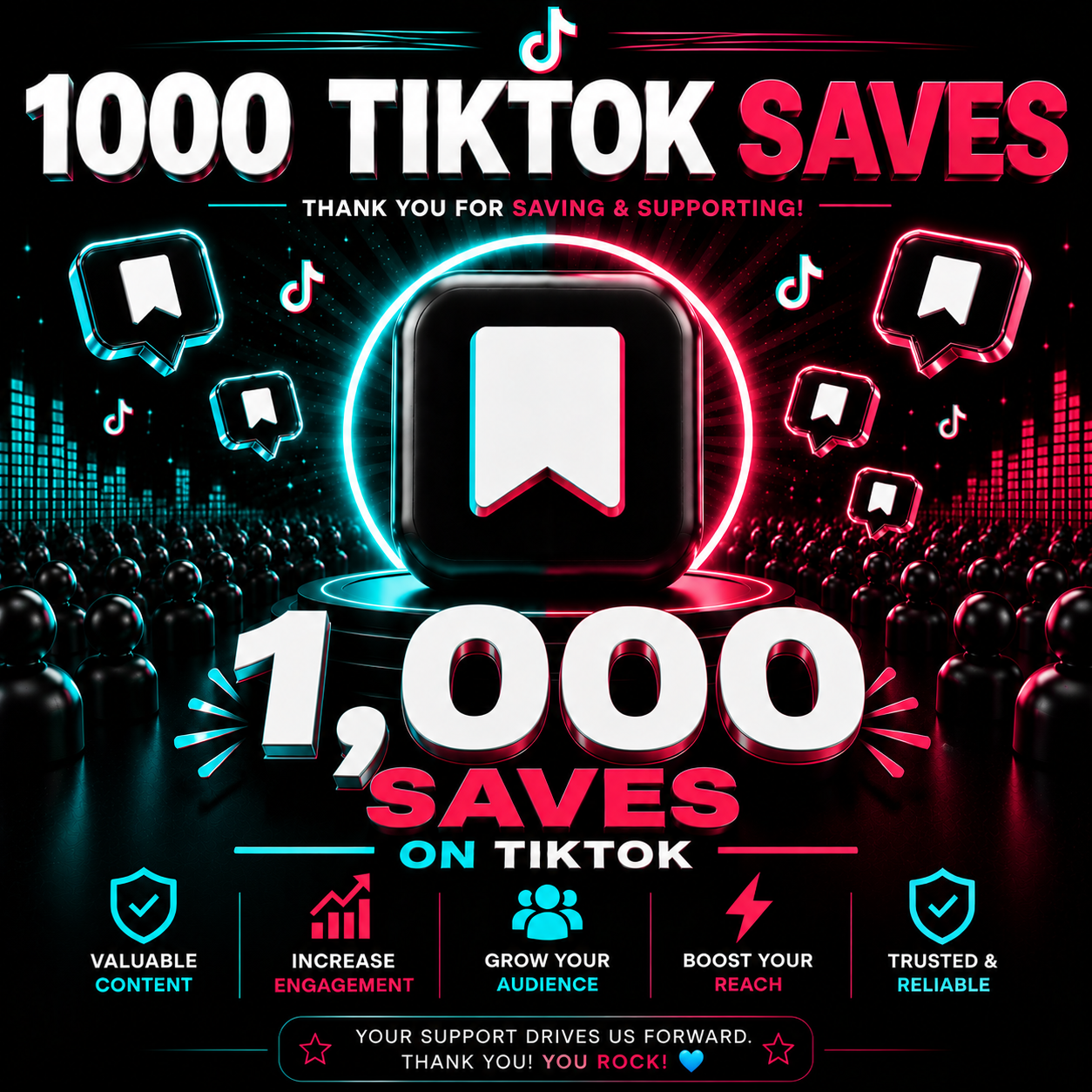 1000 Tiktok Saves