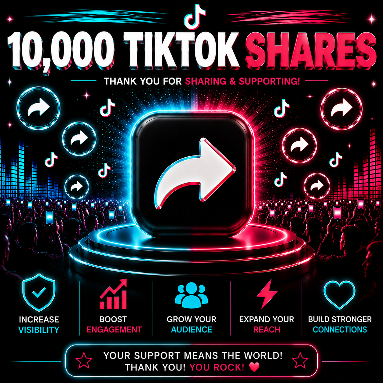 10000 Tiktok Shares