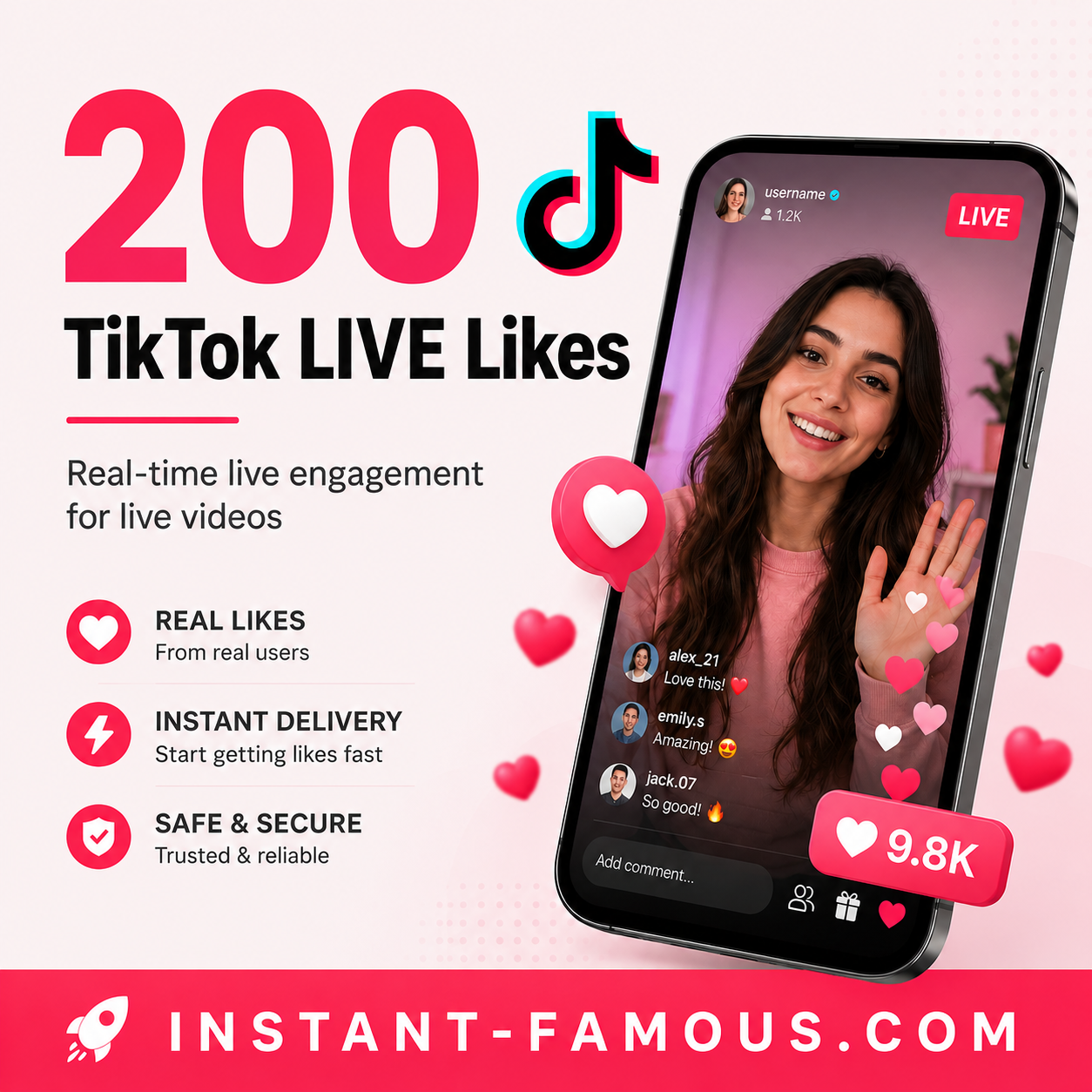 200 tiktok live likes