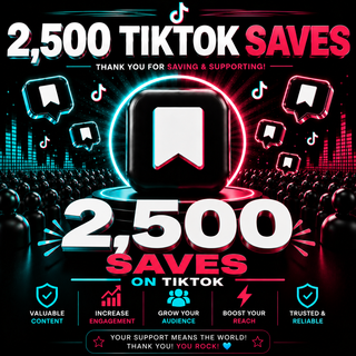 2500 Tiktok Saves
