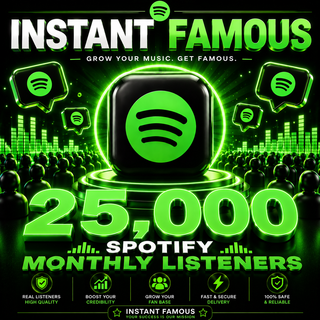 25000 Spotify Monthly Listeners