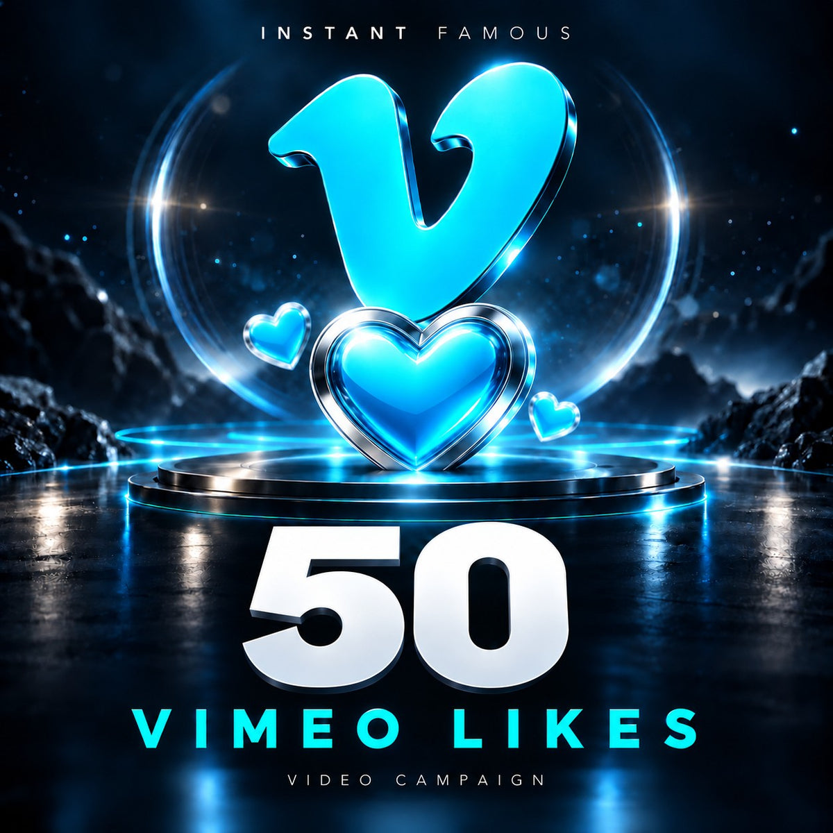 50 Vimeo Likes – Instant Famous