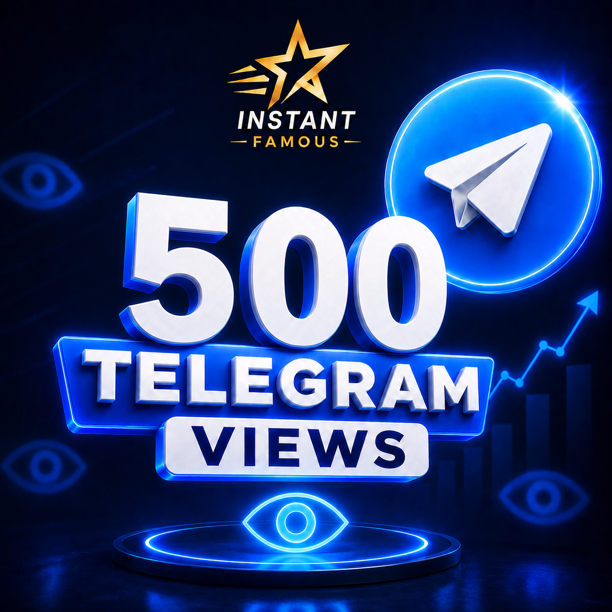 500 telegram views