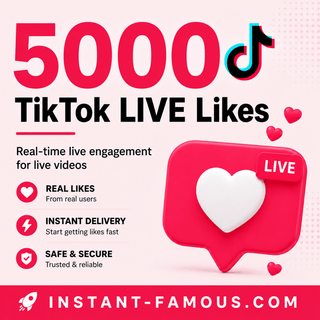 5000 TikTok LIVE likes