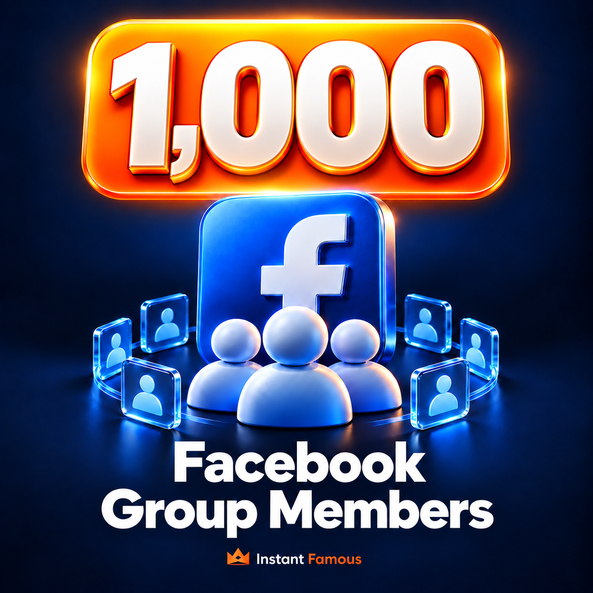 1,000 Facebook Group Members | Instant Famous