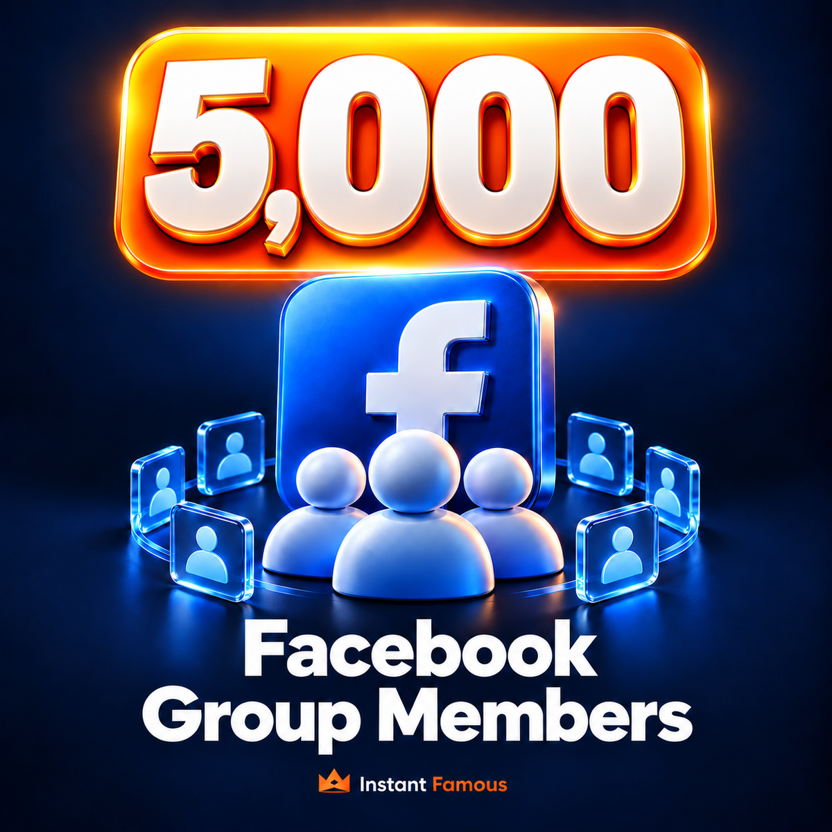 5,000 Facebook Group Members | Instant Famous