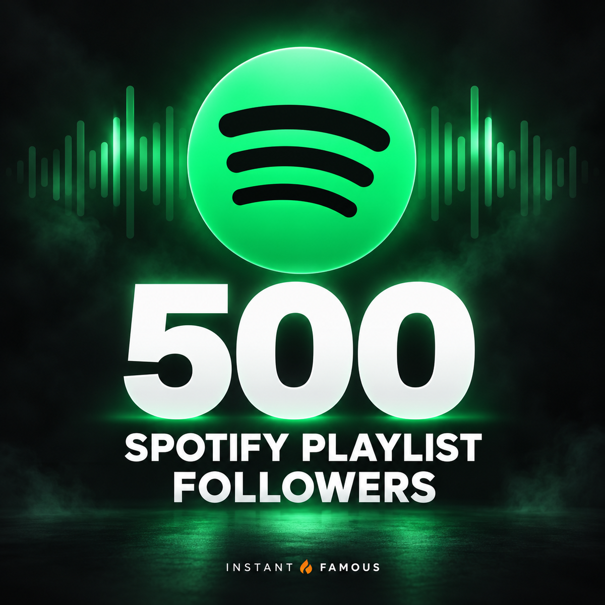 500 Spotify playlist followers — Instant Famous