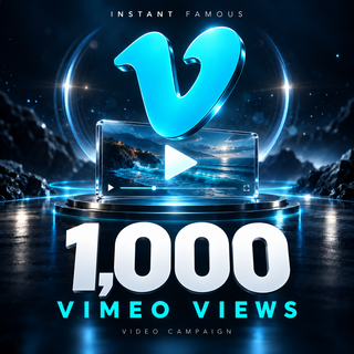 1,000 Vimeo video views package by Instant Famous