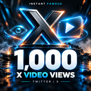 1,000 Twitter / X video views — Instant Famous