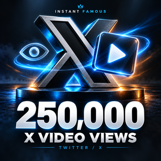 250,000 Twitter / X video views — Instant Famous