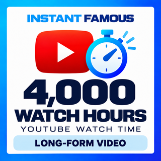 4,000 YouTube watch hours — long-form video