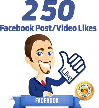 250 facebook post video likes