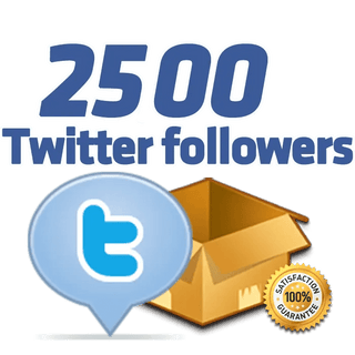 2500 twitter followers