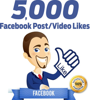 5000 facebook post video likes